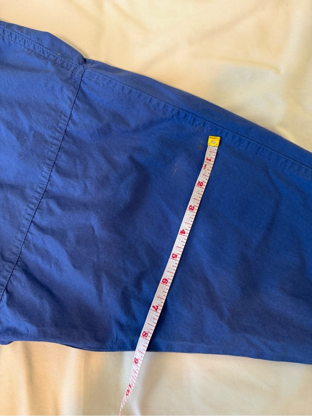 Vintage Mark Scot 100% Cotton Windbreaker Soft Blue Zip Jacket Women’s XL- M fit - Picture 13 of 16